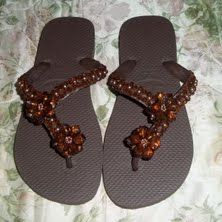 havaianas bordadas