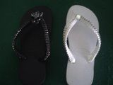 havaiana branca com strass